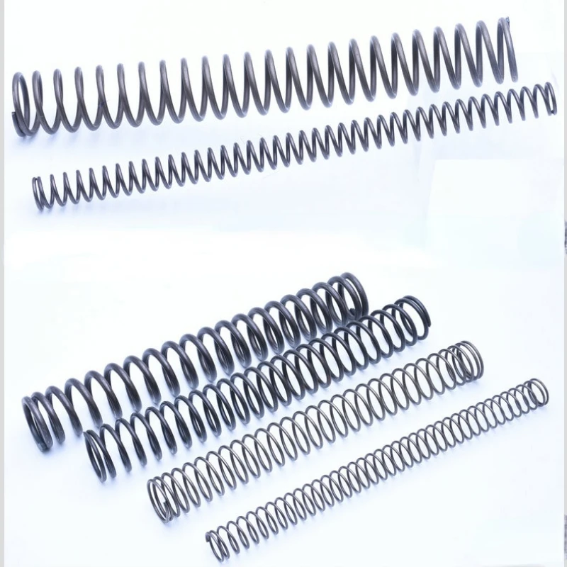 Wire Diameter 2.0mm 65Mn Sprng Steel Long Compress Pressure Spring Y-type Rotor Buffer Return Cylidrical Coil Length 150-500mm
