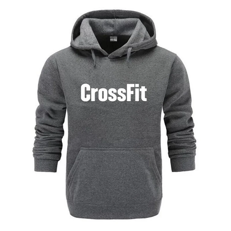 Men Sweatshirt CrossFit To Declare Fittest Black Print Hoodies Luxury Pullovers Long Sleeve Sweaters Hoodie Casual Tops 2024 New