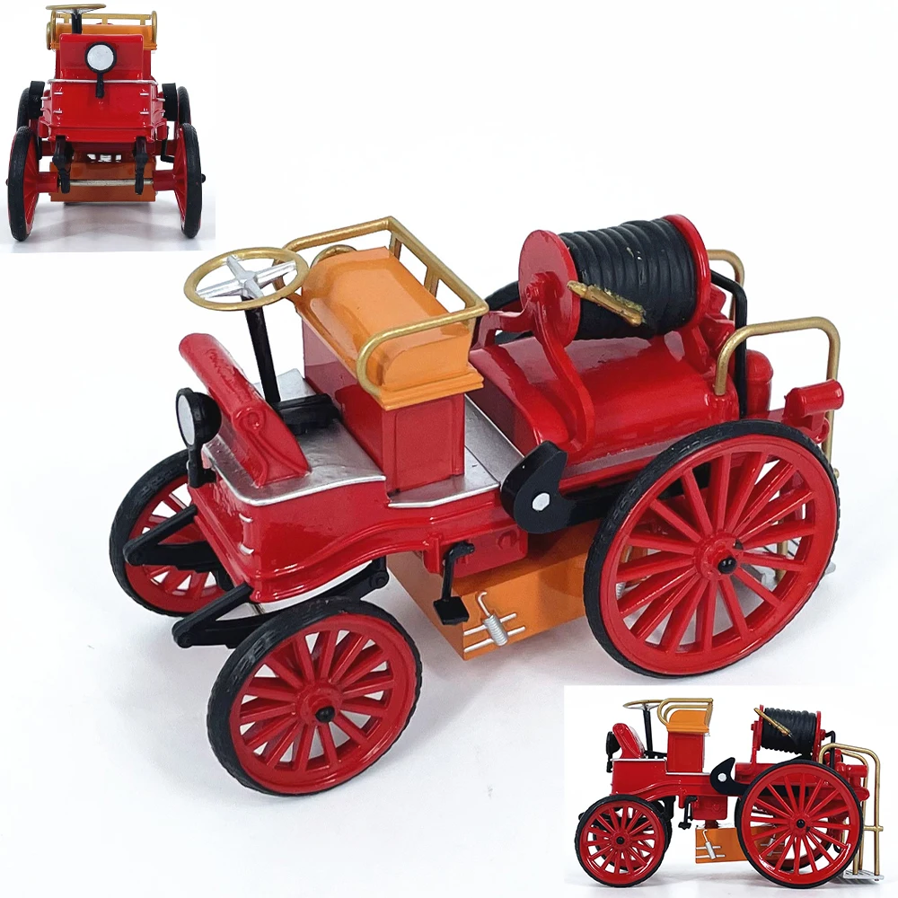 Diecast escala 1:43 francês 1900 motor de bombeiros liga modelo de carro brinquedo colecionável presente lembrança exibição ornamento