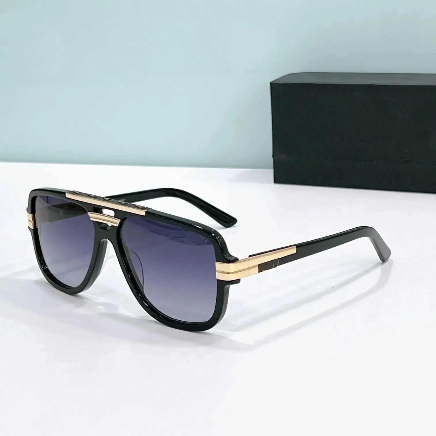 

Оригинальные мужские солнцезащитные очки CCAZAL MOD8037, классические градиентные фиолетовые линзы UV400, винтажная ацетатная оправа, стильные женские очки для пар