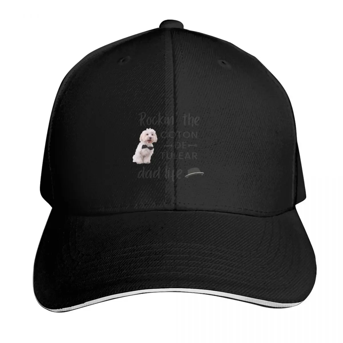 Rockin' the Coton de Tulear Dad Life Gorra de béisbol, gorras para el sol, gorra de diseñador, protector solar de marca de lujo para hombre y mujer