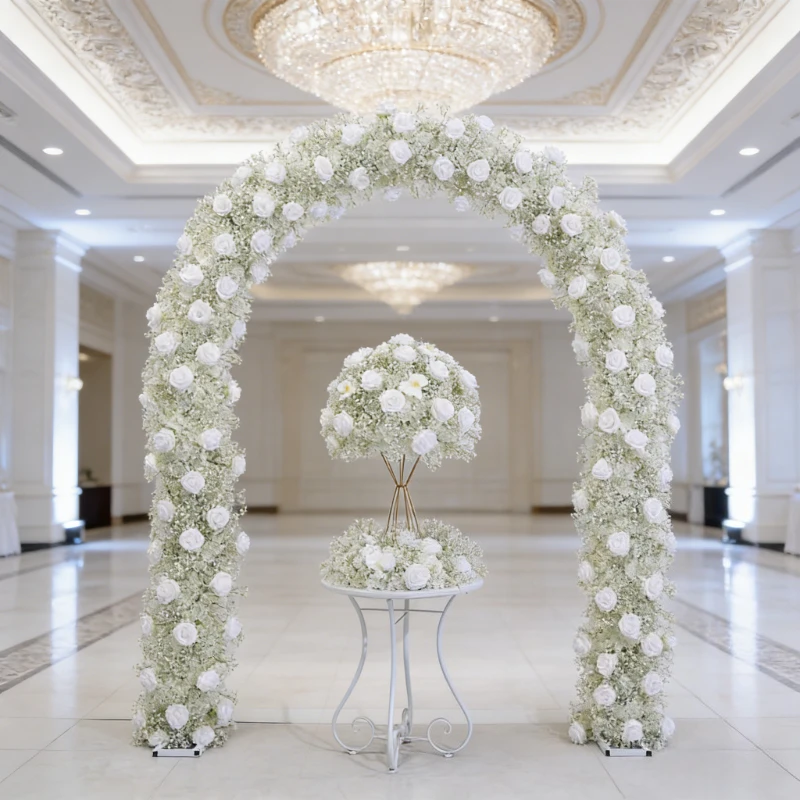 

240 см искусственный звездное небо цветочный шар свадебная арка украшение цветочная композиция украшение стола дорожное руководство цветочный шар