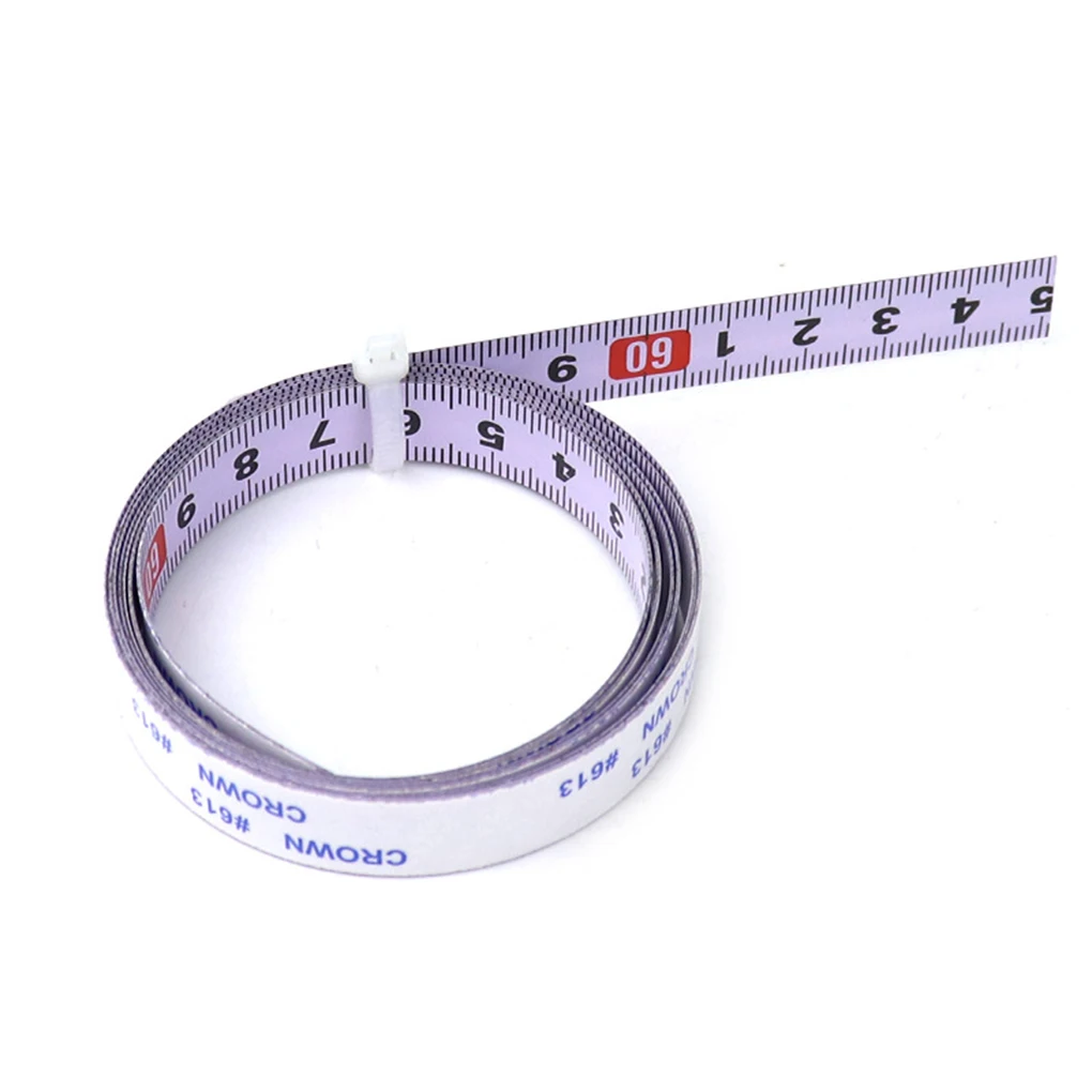 Adhesive Backed Tape Measure Backing Miter Saw Track Metric Carbon Steel Ruler Tape Measurement 1/2/3/4/5M