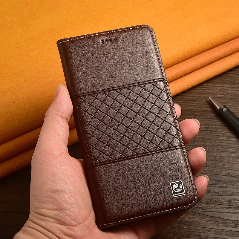 Nappa Genuine Leather Phone Case For OPPO Reno8 Reno9 Reno10 Reno11 Reno12 Reno13 T Z F FS Pro Plus Flip Cover Wallet Cases