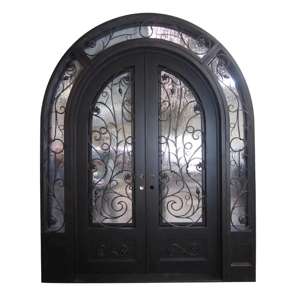 

Автоматизированные ворота из кованого железа с винтажным видом для высокой безопасности, входные ворота из кованого железа, стальная конструкция