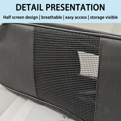 Bärbar golfskoväska i oxfordtyg, skobärarväskor, andningsbar, lätt och dammtät golfväska, fotbollstennisskoväska 8 best sales förvaring av omslagspapper - №3