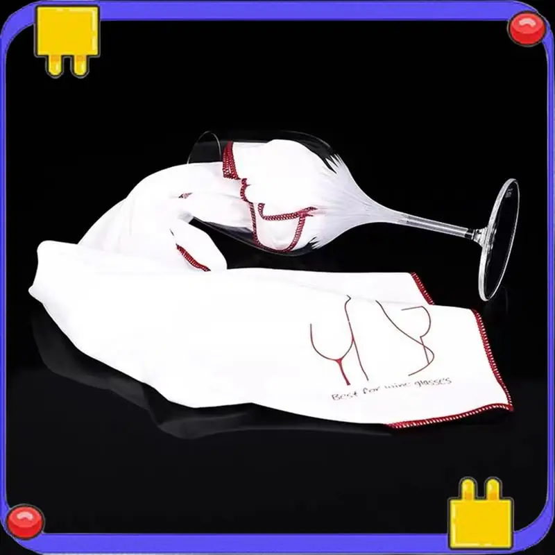 

L56A-Набор салфеток для полировки бокалов для вина из 2 стекол для шампанского и бокалов для вина, салфетки для полировки для чистки без разводов