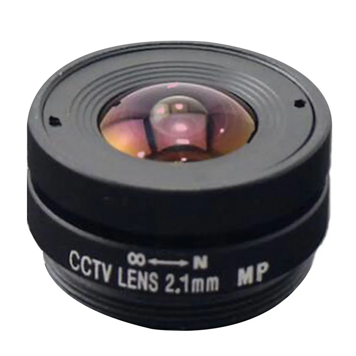 2.1 มม. F1.8 ล้านพิกเซล 2.1 มม. มุมกว้าง CS Mount เลนส์กล้องวงจรปิดคงที่สําหรับกล้องขนาดเซ็นเซอร์ 1/3