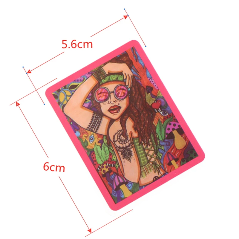 50pcs Psychedelic Hippie Art Sticker Classic Toy For Skateboard Fridge Laptop Decoration