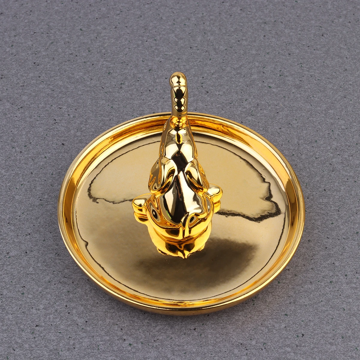 

Golden Plated Jewelry Storage Tray Durable Household Tray For Rings Earrings Keys Display Decor Bathroom Bedroom