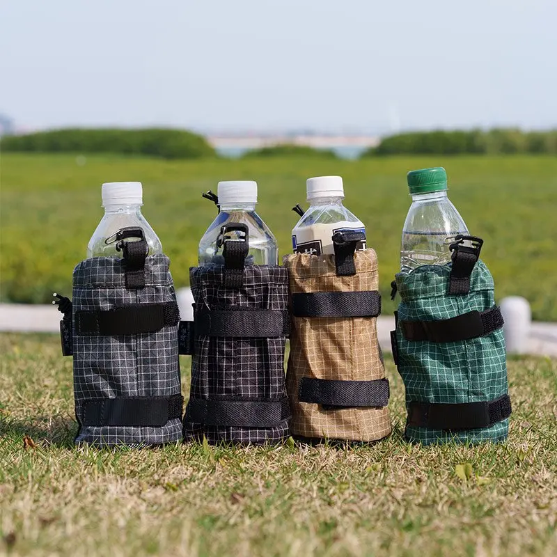 3F UL GEAR UHWMPE Backpack Shoulder Strap Water Bottle Bag Ultralight Camping Hiking Backpack Water Bottle External Mounting Bag