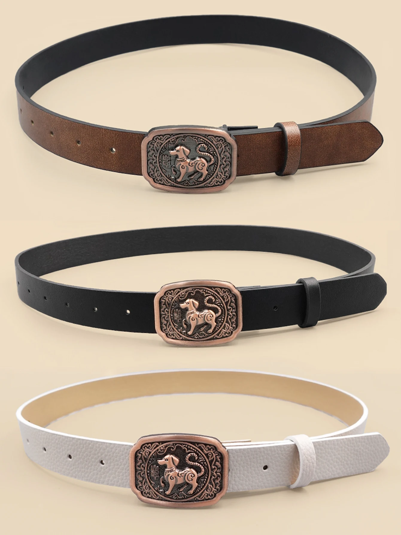 

Ремень Y2K в уличном стиле — резная пряжка из античной бронзы, универсальный пояс для повседневного ношения, свиданий и повседневной одежды