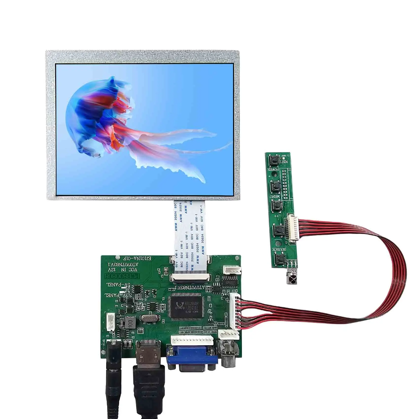 Small Lcd Display Screens With Hd-Mi Vga 2Av Circuit Board 5.6Inch 640X480 At056Tn53 Tft Lcd Display Module