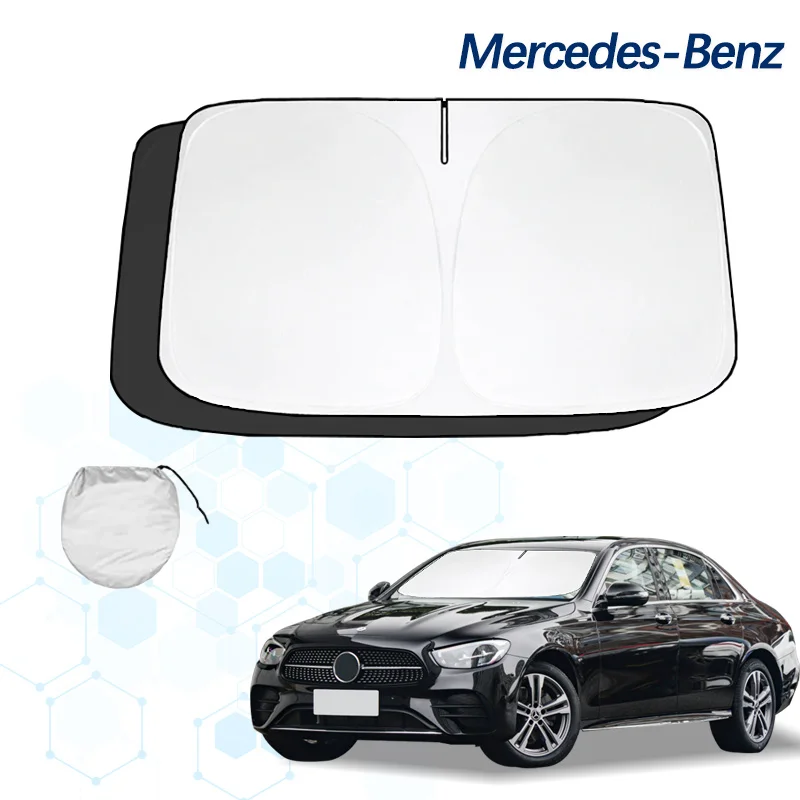 

Windshield Sun Shade For Benz E-Class 2016 - 2022 2023 Window Shade Sun Visor Cover Foldable Blocks UV Rays Keep Your Car Cooler