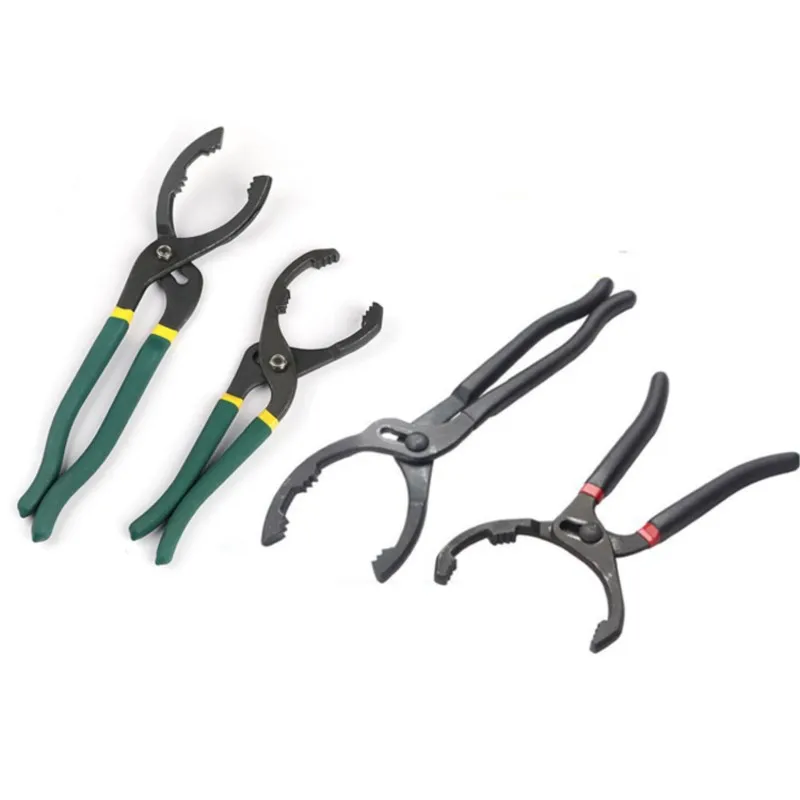 Alicate Oil Filter Wrench Remoção do Carro Antiderrapante Grip Reparo Ajustável Casa Ferramentas Manuais Universais 10 12