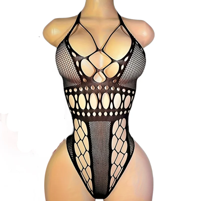 Sexy Lingerie Bodysuits Erotic Lingerie Crotchless Elasticity Mesh Body Stockings Sexy Underwear Costumes