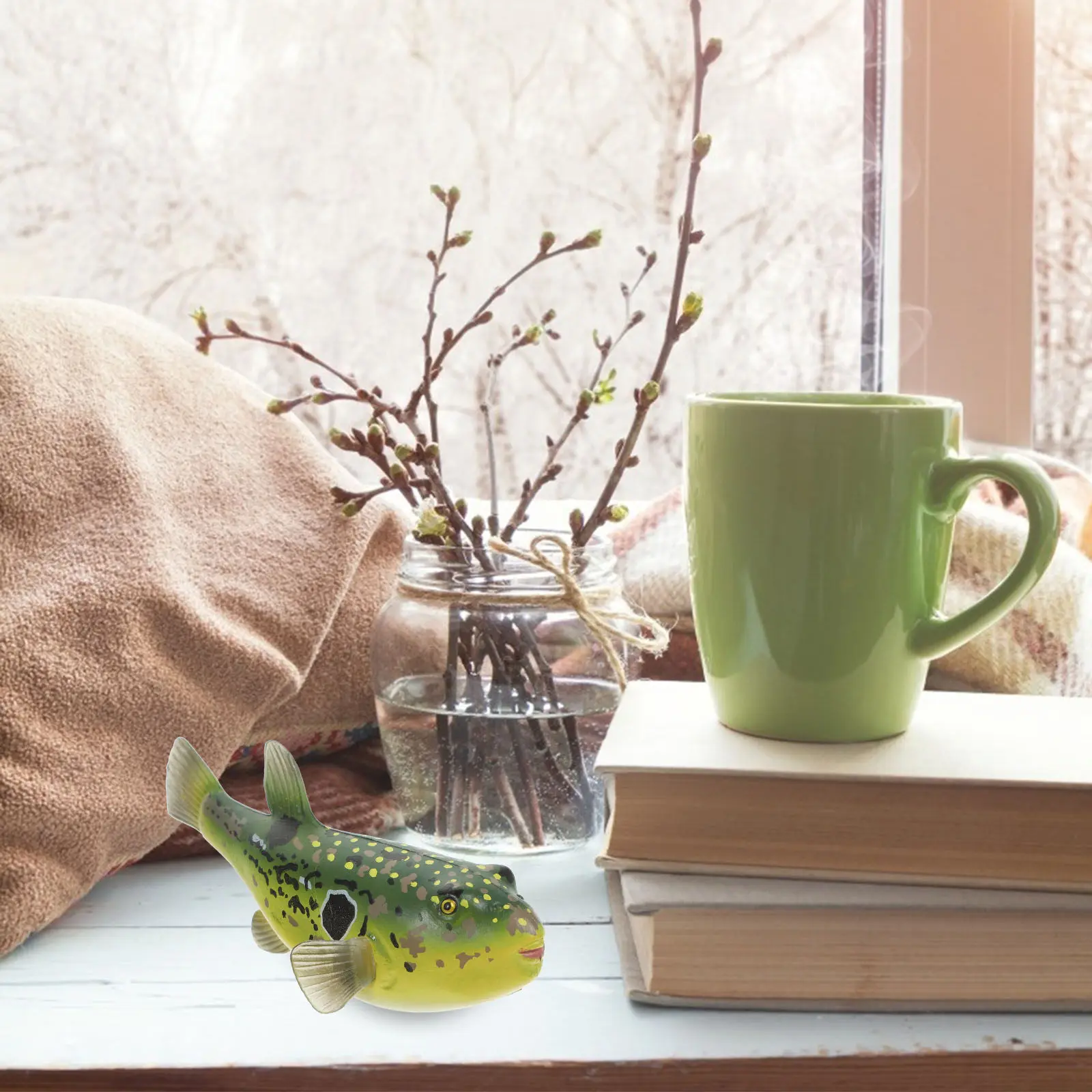 

Реалистичная имитация рыбы-фугу для декора на тематических вечеринках в морском стиле, оформления аквариумов, развивающих игр для детей