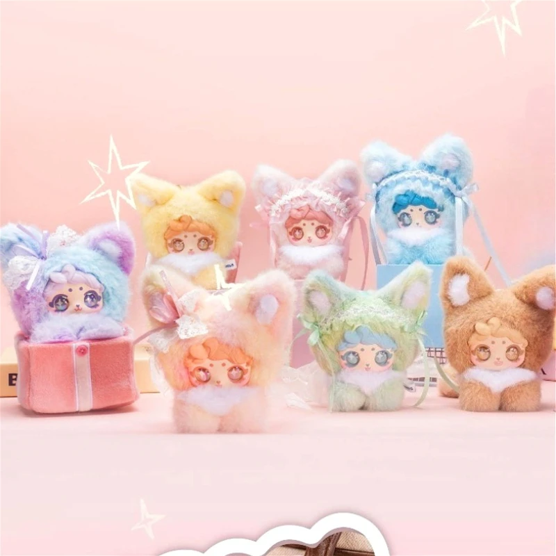 

PENGPENG Fuzz Bloom Foxes The Secret Nook Blind Box PENGPENG Anime Figure Surprise Bag Pendant Doll Mystery Box Keychain Toys
