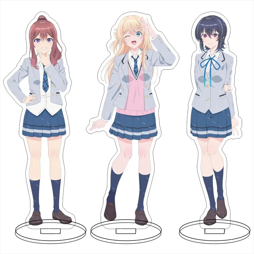 I Made Friend With The Second Prettiest Girl In My Class Anime Stand Model Plate Decoration Desk Figure Display Product Ornament