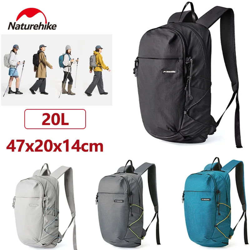 

Naturehike 20L Backpack Lightweight Mountaineering Hiking Shoulder Bag 3D Breathable Waterproof Knapsack Outdoor Climbing Bag