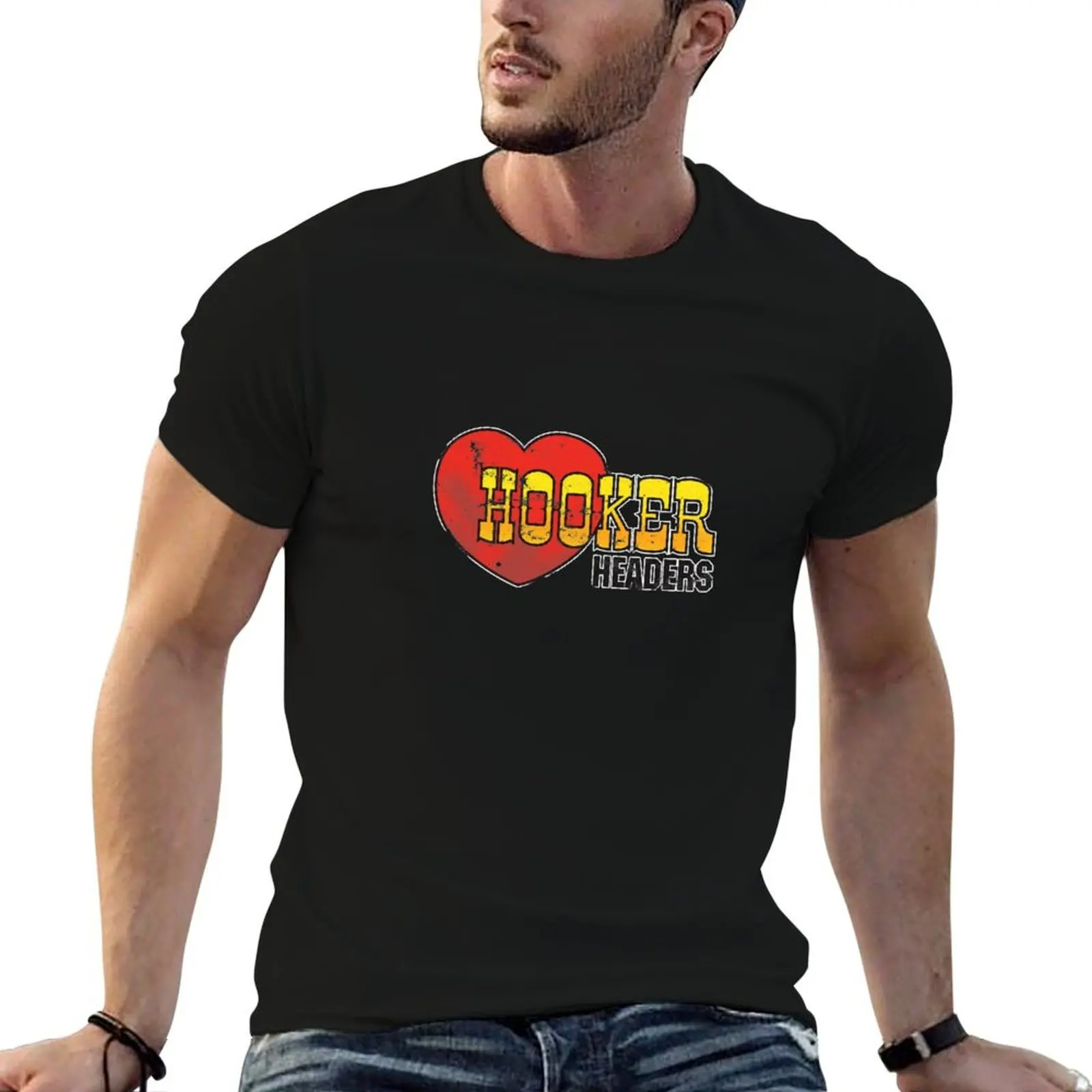 Hooker Headers T-Shirt t shirts for man cotton soft t shirt man plain man t shirt graphic T-shirt