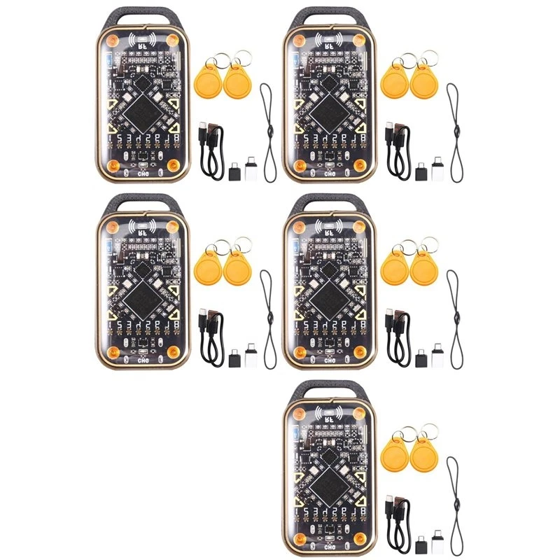 ABJF-5X Chameleon Ultra Upgrade Smart Card Emulator+10Xcuid Keychain RFID Smart Chip Reader 125K 13.56Mhz Card Decode