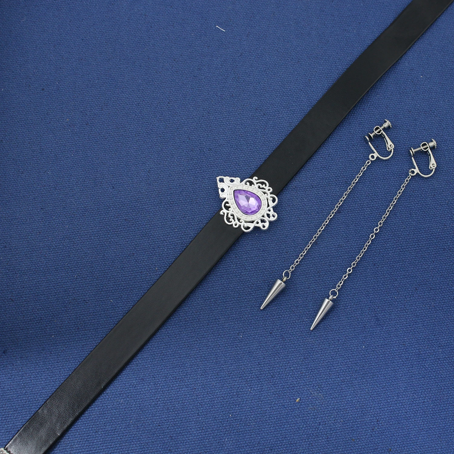 فانتازيا ميرا أقراط المختنق تأثيري مجوهرات الكرتون شيطان هنتر من KPop Disfraz زي اكسسوارات هالوين كرنفال الدعامة #3