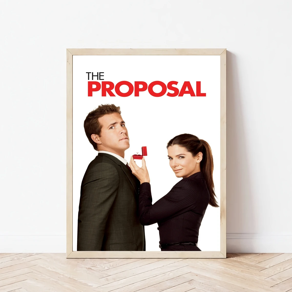 The Proposal (2009) Movie Poster Star Cover Photo Canvas Print Apartment Home Decor Wall Painting (Unframed)