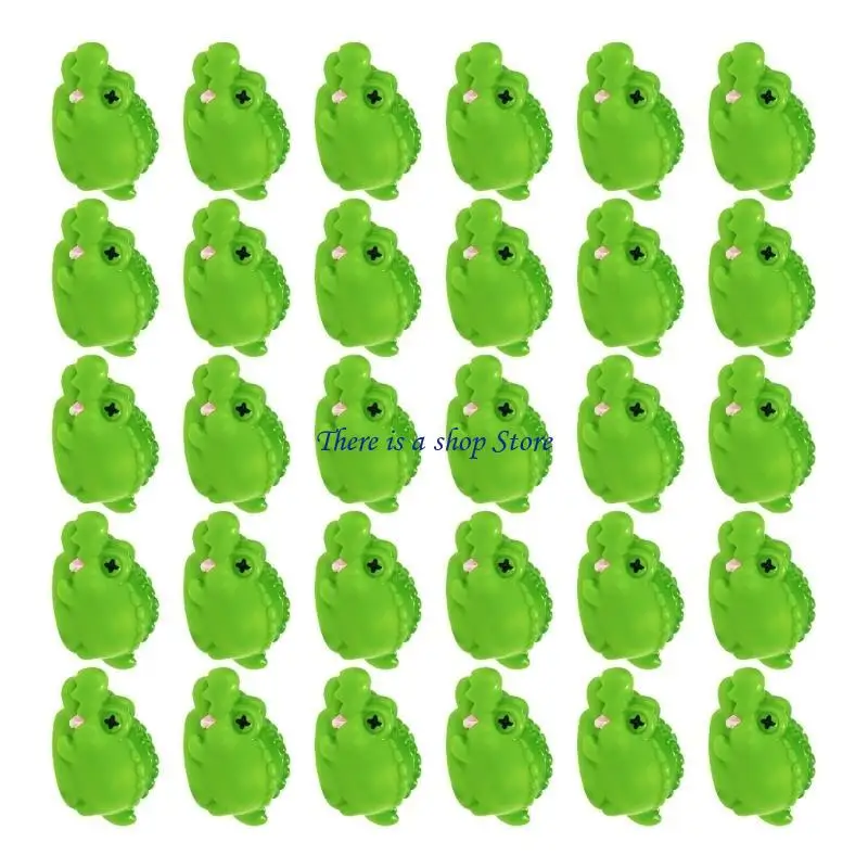 D0AD 30Pcs Resins Miniature Alligators Figures for Creative DIY Projects Decorations