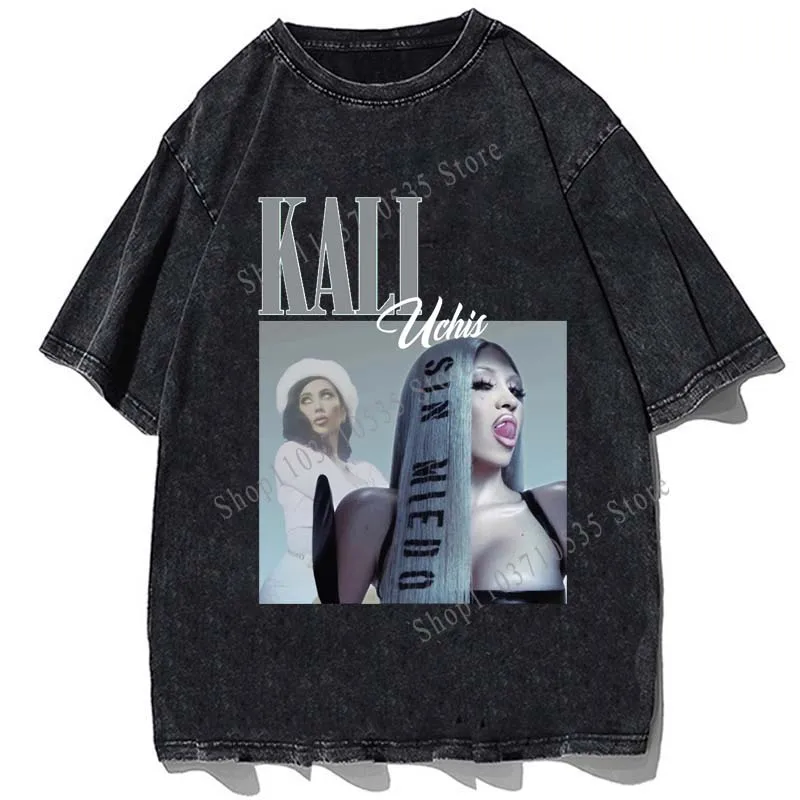 Kali Uchis Printed Tshirt High Quality Cotton Loose Oversize T-shirt Summer Men Casual Short Sleeves Streetwear T Shirt Tops