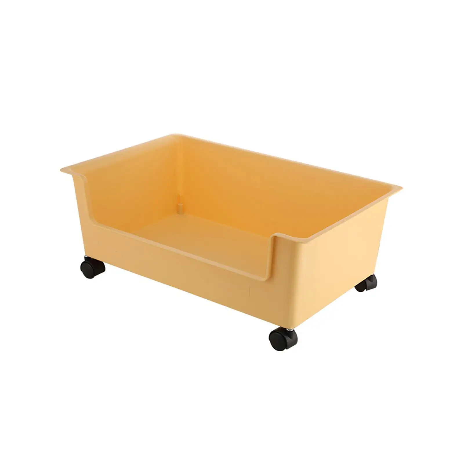 File Box with Wheels Moving Decorative Clothes Storage Organizer Toy Storage Bin for Kids Room Dormitory Shelves Bedroom Office