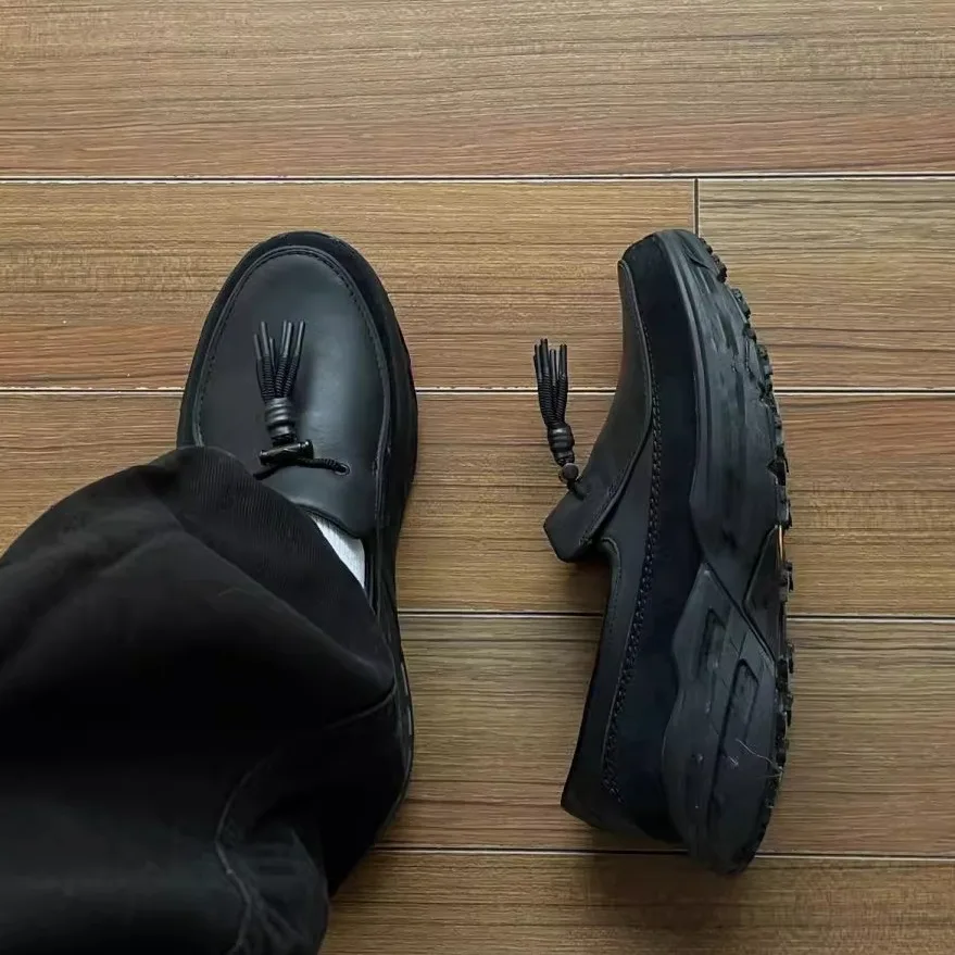 

Модные повседневные мужские кожаные ботинки для хайкинга и бега, удобные для активного отдыха, увеличивающие рост, для прогулок