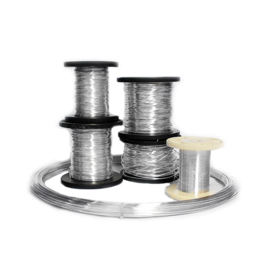 S9999 Pure Solid 999 Sterling Silver Wire 1 meter Beading Stringing Jewelry Thread 0.7- 1.2mm Filament Connector Accessories