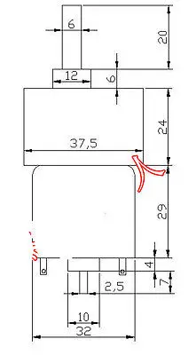 37GB-528 DC 6V 12V 24V 6mm Shaft Dia Electric Gearbox Geared Motor DIY Car Robot 1.35RPM-670RPM