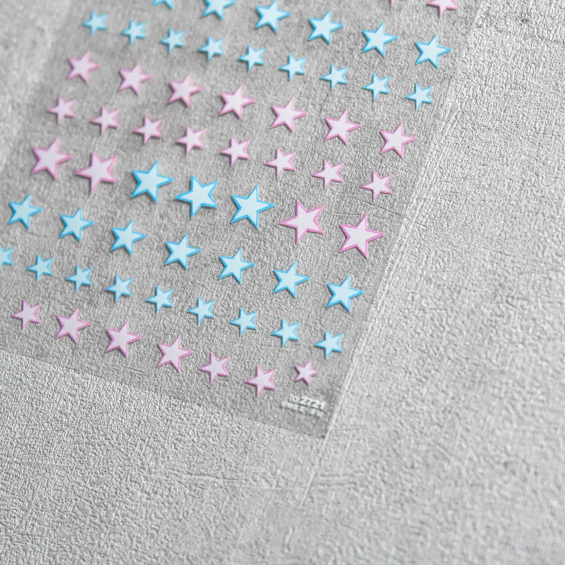 1pcs 5D Relief Kawaii Colorful Star Nail Art Stickers Multi Macaron Mangxing Nail Decorations Self Adhesive Decals Accessories