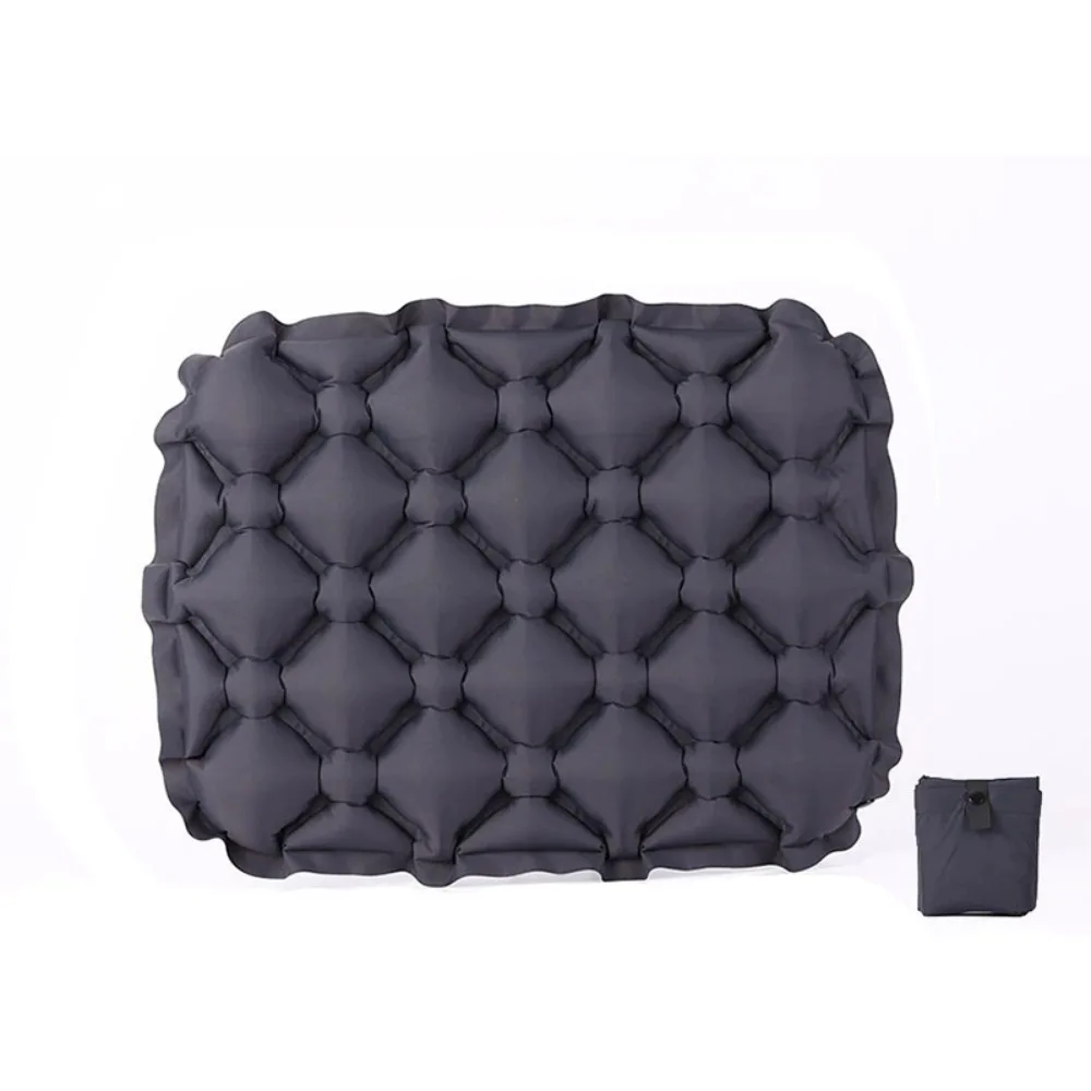 

Foldable Inflatable Seat Cushion Moisture-proof Lightweight Camping Chair Mat Water Resistant Space-saving Camping Sitting Pad