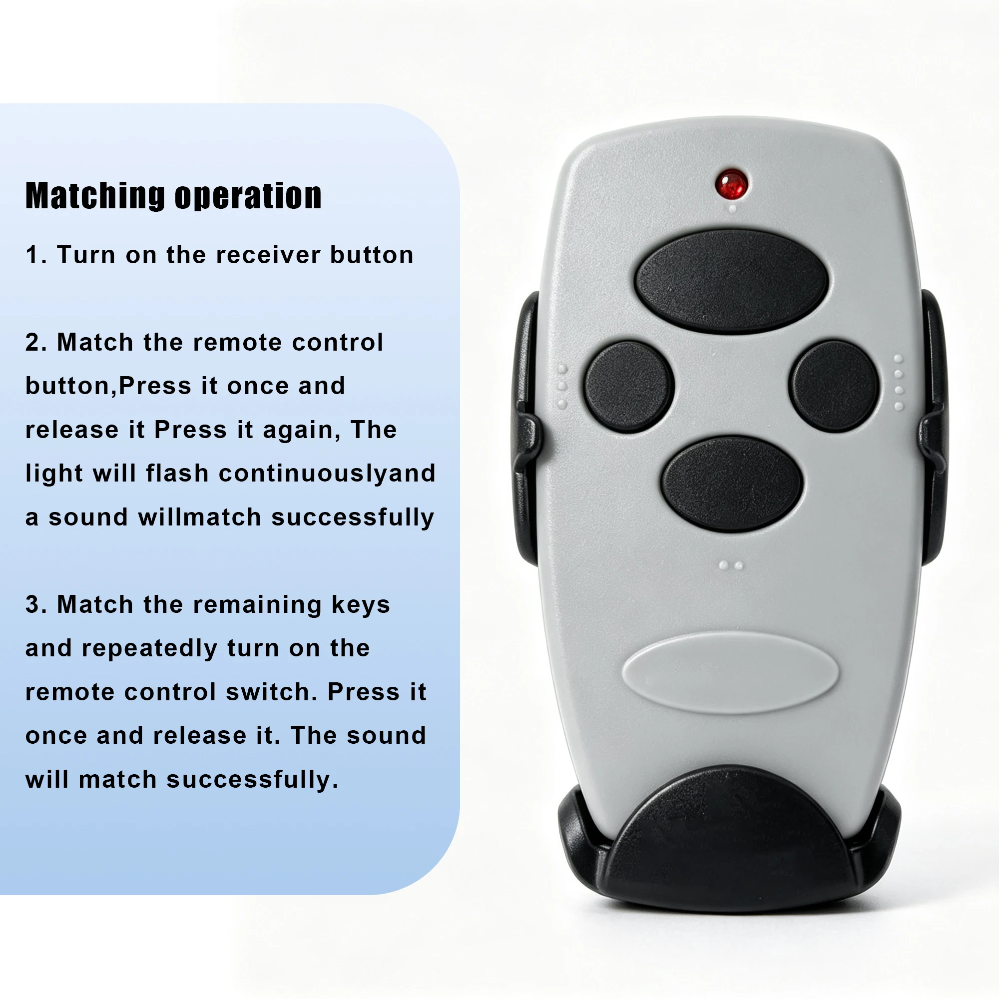 Mini 4 Key RF Clone Remote Transmitter 433MHz Dynamic Code Easy Pair For Automatic Gate Opening Equipment