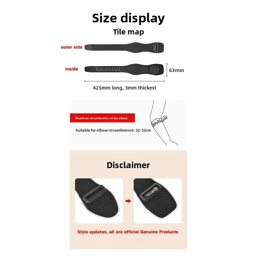 Nylon Spandex Tennis Elbow Braces Adjustable Black Grey Elbow Support Band Tendonitis Relief Brace Straps Forearm Brace Straps view 6