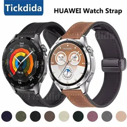 Leather Silicone Strap for Huawei Watch GT 5 4 46mm 41mm GT 3 Pro Band Wristband Bracelet for Huawei Watch GT5 20mm 22mm Strap