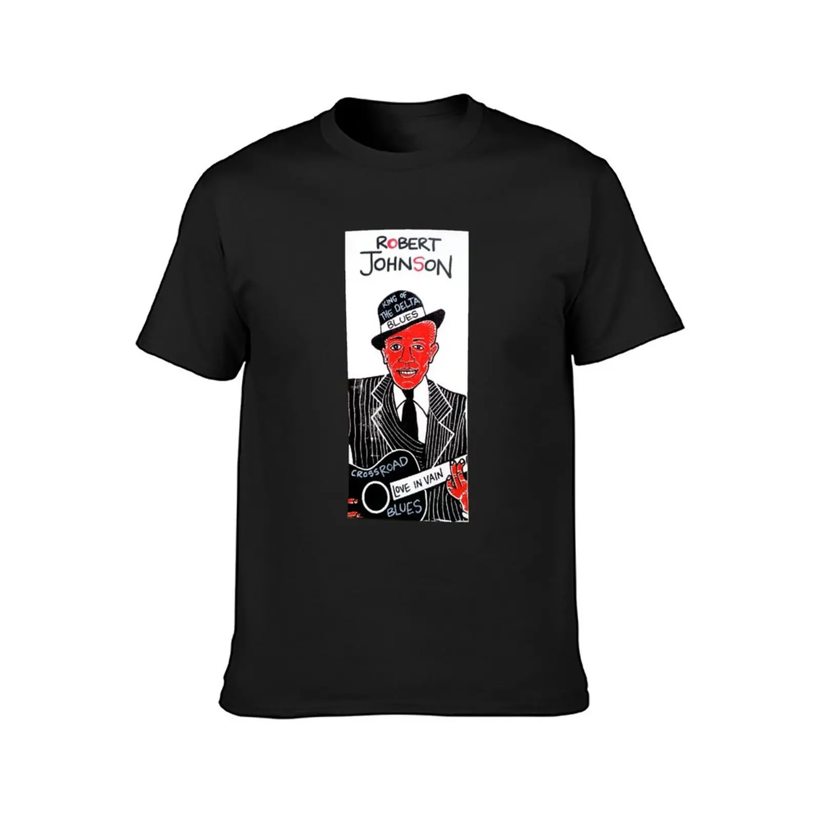 Robert Johnson Blues Folk Art T-Shirt boys whites korean fashion plus sizes plain t shirts men