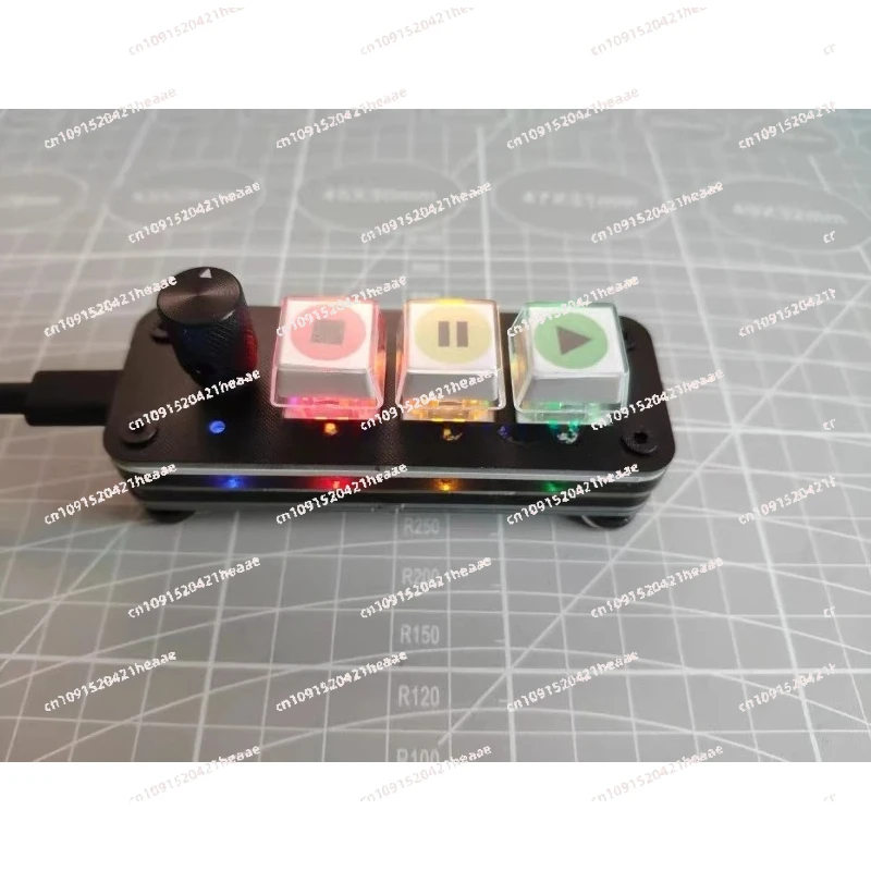 Suitable for multimedia computers and music playback audio equipment， 3 Key Knob Music Playback Control Drive Free