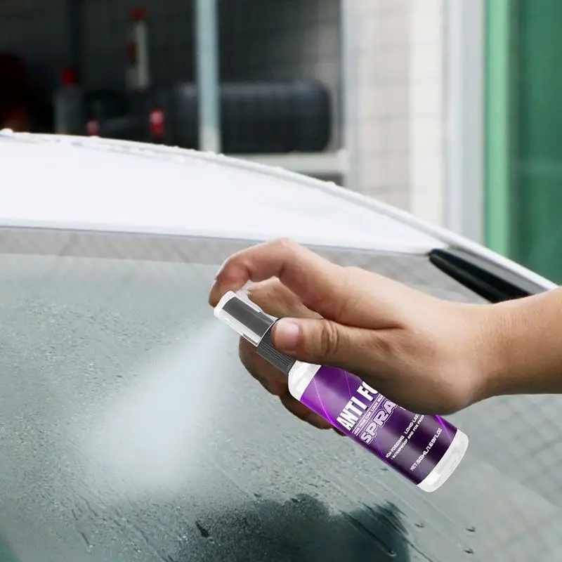 Anti-Fog Car Glass Cleaner Defogger Water Cleaner Car Anti-Fog Spray Non-Greasy Automotive Window Cleaning Anti Fog Spray For