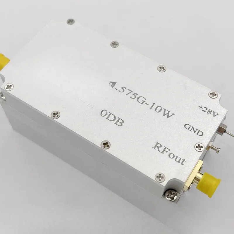 QBF-RF-PA- 1.5-1-10W RF Amplifier GPS Beidou Amplifier with Heat Sink