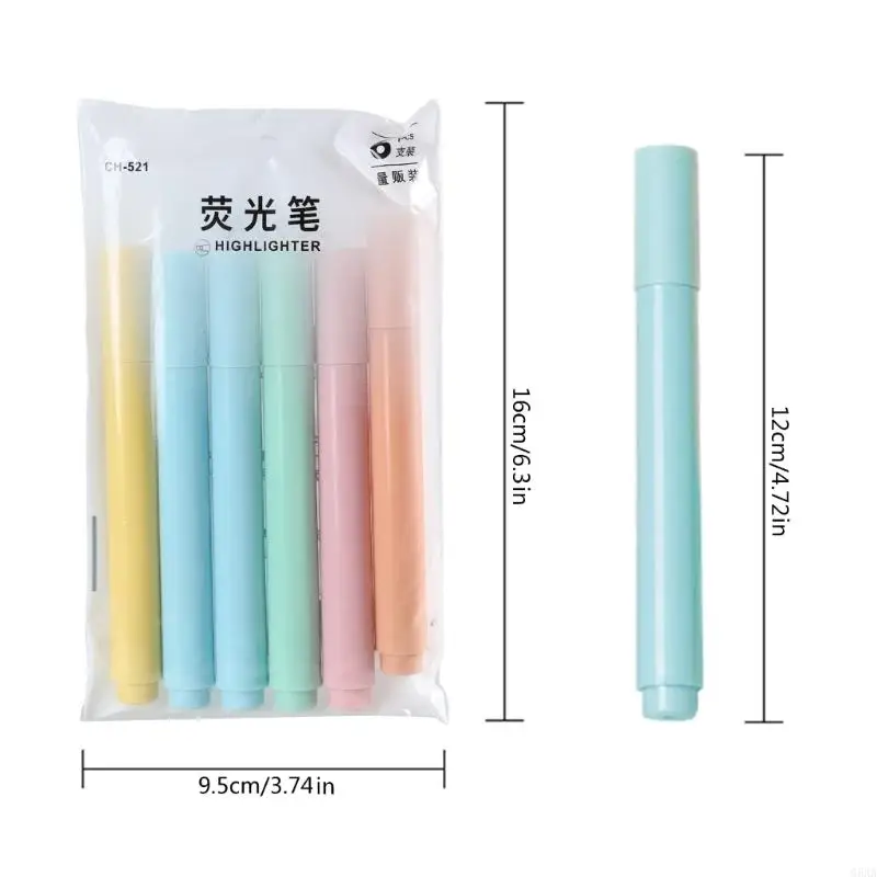 G5AA مجموعة واحدة من أقلام التحديد باستيل بألوان متنوعة، تجف بسرعة، وسهلة الحمل