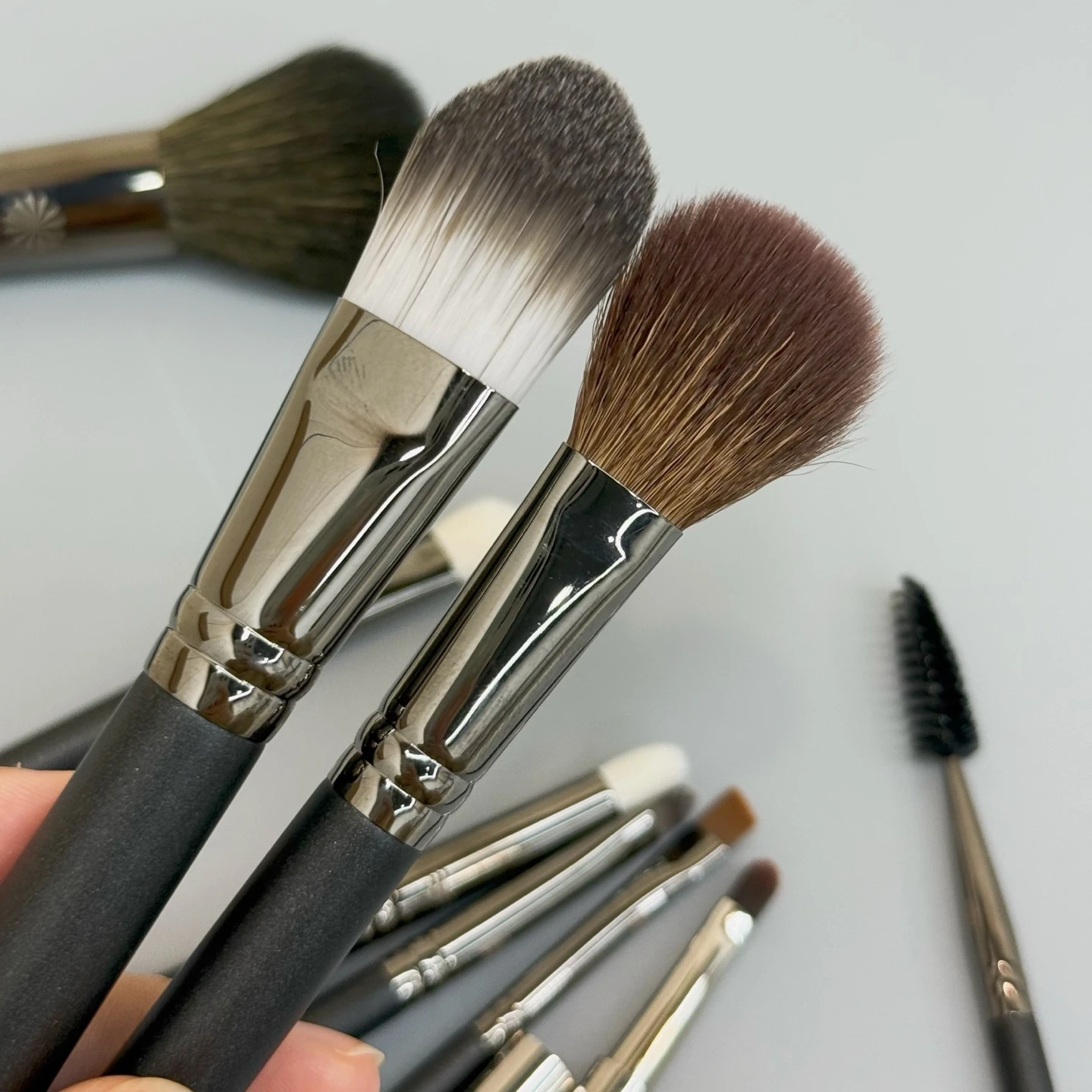 Luxe Make-up Kwasten Set 9-delig Lip Wenkbrauw Oogschaduw Wimper Poeder Blusher Borstel Perfecte Beste Geschenken Zachte Wollen Opzetborstel