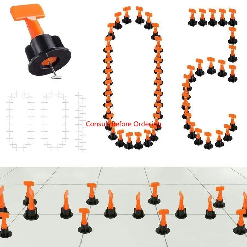

Leveling System Kits 50 Pcs Tile Spacer 100 Pcs Diy Tiles Leveler Spacers With Wrench Reusable Flooring