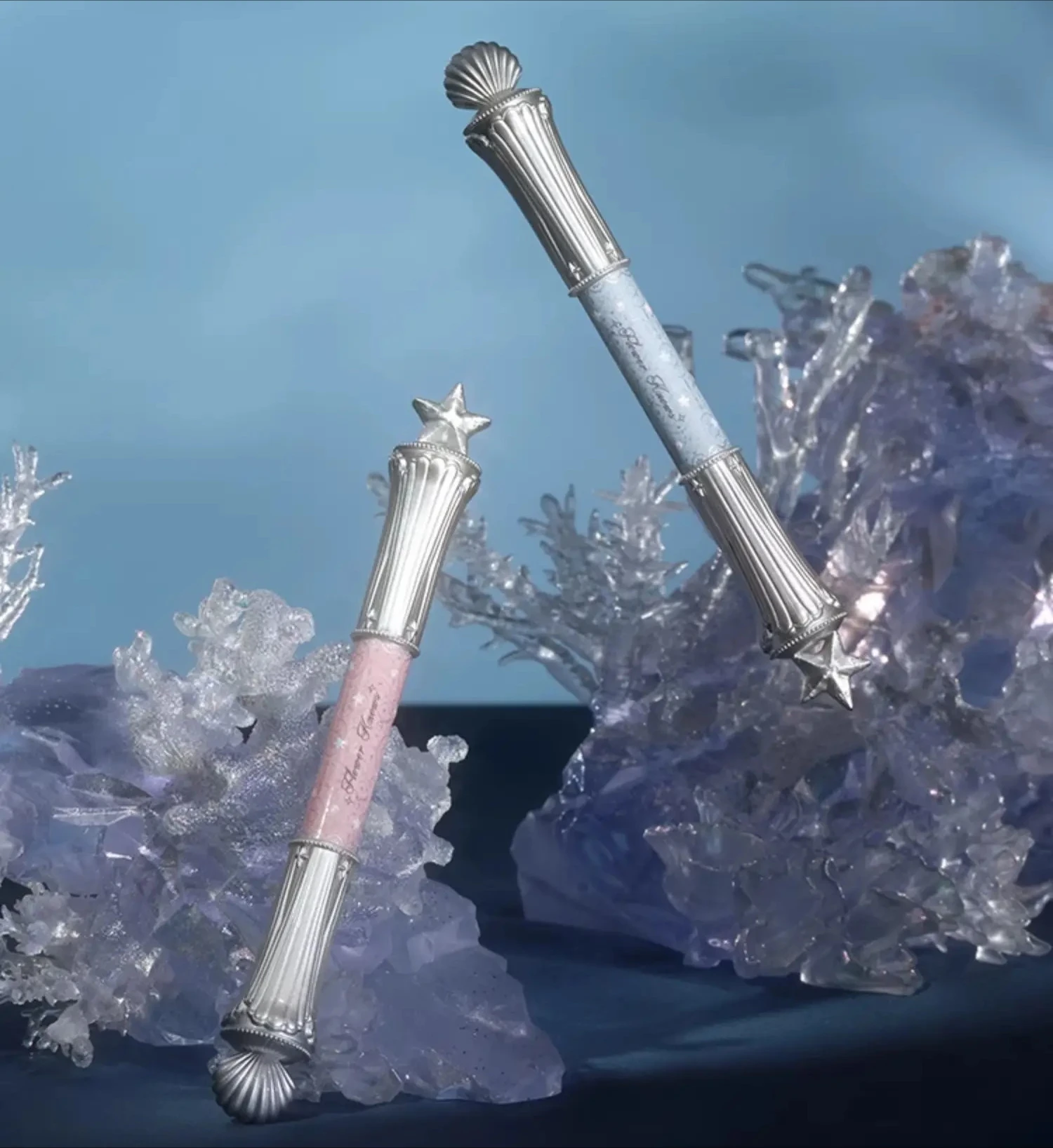 Flower Knows Shell Pearl Series Double-Head Eyebrow Eyeliner Pencil Pearlescent Diamond Long-Lasting Smooth High Gloss