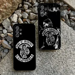S-sons Anarchys Phone Case For Samsung A14 A53 A52 A73 A32 A54 A33 A13 A21 A34 A71 A31 A22 A50 A20 A40 A23 Back Cover