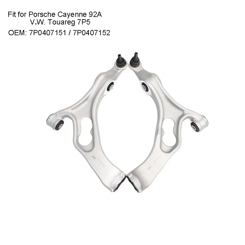 2 шт. передний нижний рычаг управления с шаровой втулкой для Porsche Cayenne 92A V.W. Touareg 7P5 Audi Q7 4LB 7P0407151E 7P0407152E 2 шт. передний нижний рычаг управления с шаровой втулкой для Porsche Cayenne 92A V.W. Touareg 7P5 Audi Q7 4LB 7P0407151E 7P0407152E