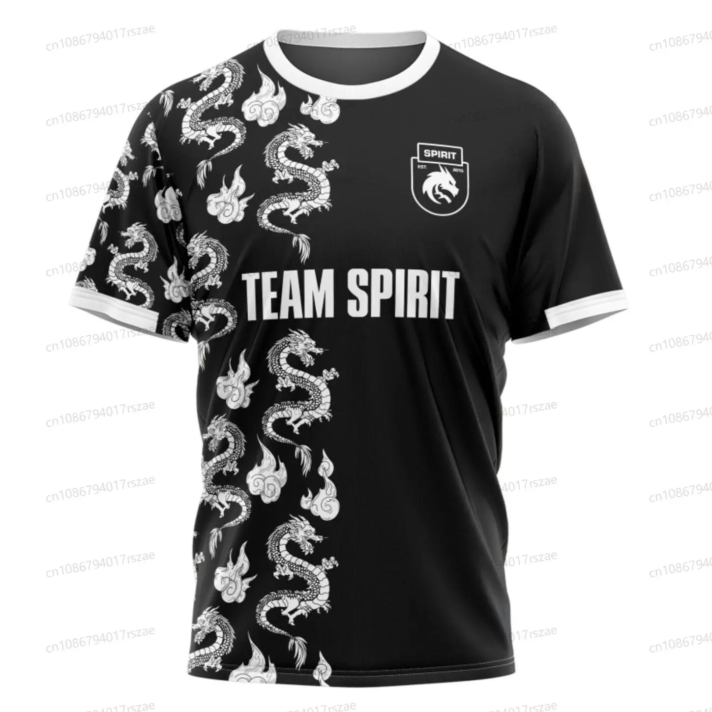 2024 New Team Spirit Jerseys Fashion Game Esports Player Donk Uniform Jersey Clothing Men Dragon Design Fans T-shirts